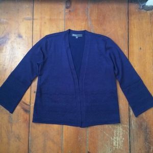 89th & Madison blue open sweater